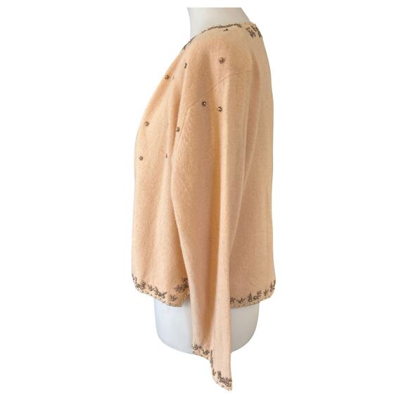 Vintage Mid Century Hand Beaded and Lined Sweater Hong Kong - Picture 5 of 8